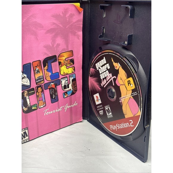 XBox Grand Theft Auto Vice City Video Game with Manual And Map - Picture 3 of 5